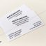 Επαγγελματικές κάρτες σε ειδικό γκοφρέ χαρτί λευκής απόχρωσης